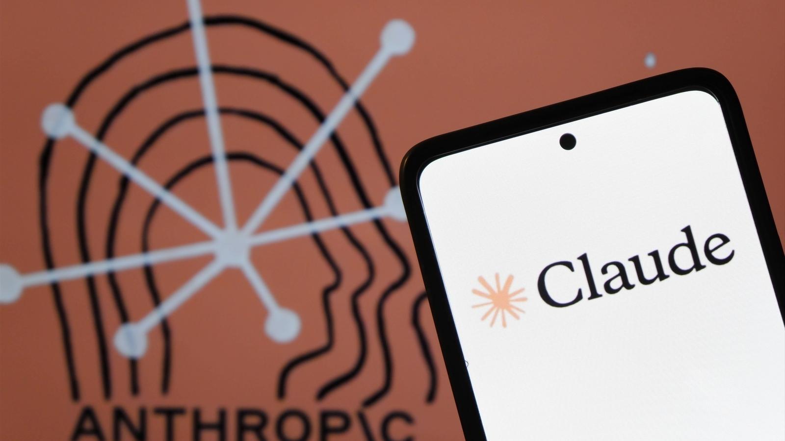 The Claude logo on a mobile phone