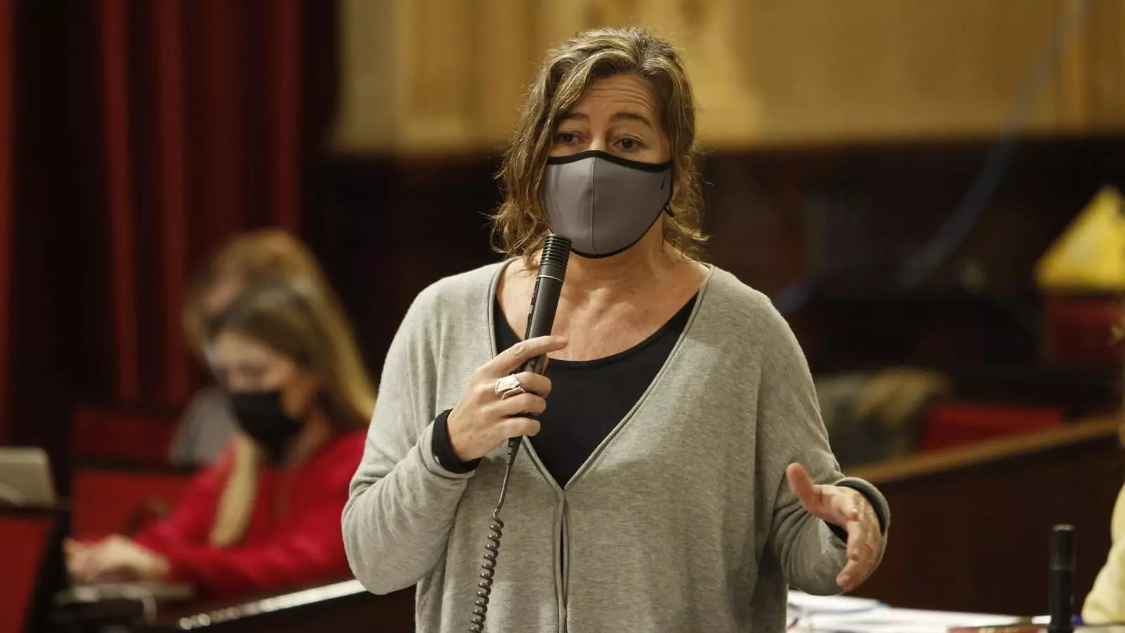 La presidenta del Govern, Francina Armengol, aquest dimarts al Parlament.