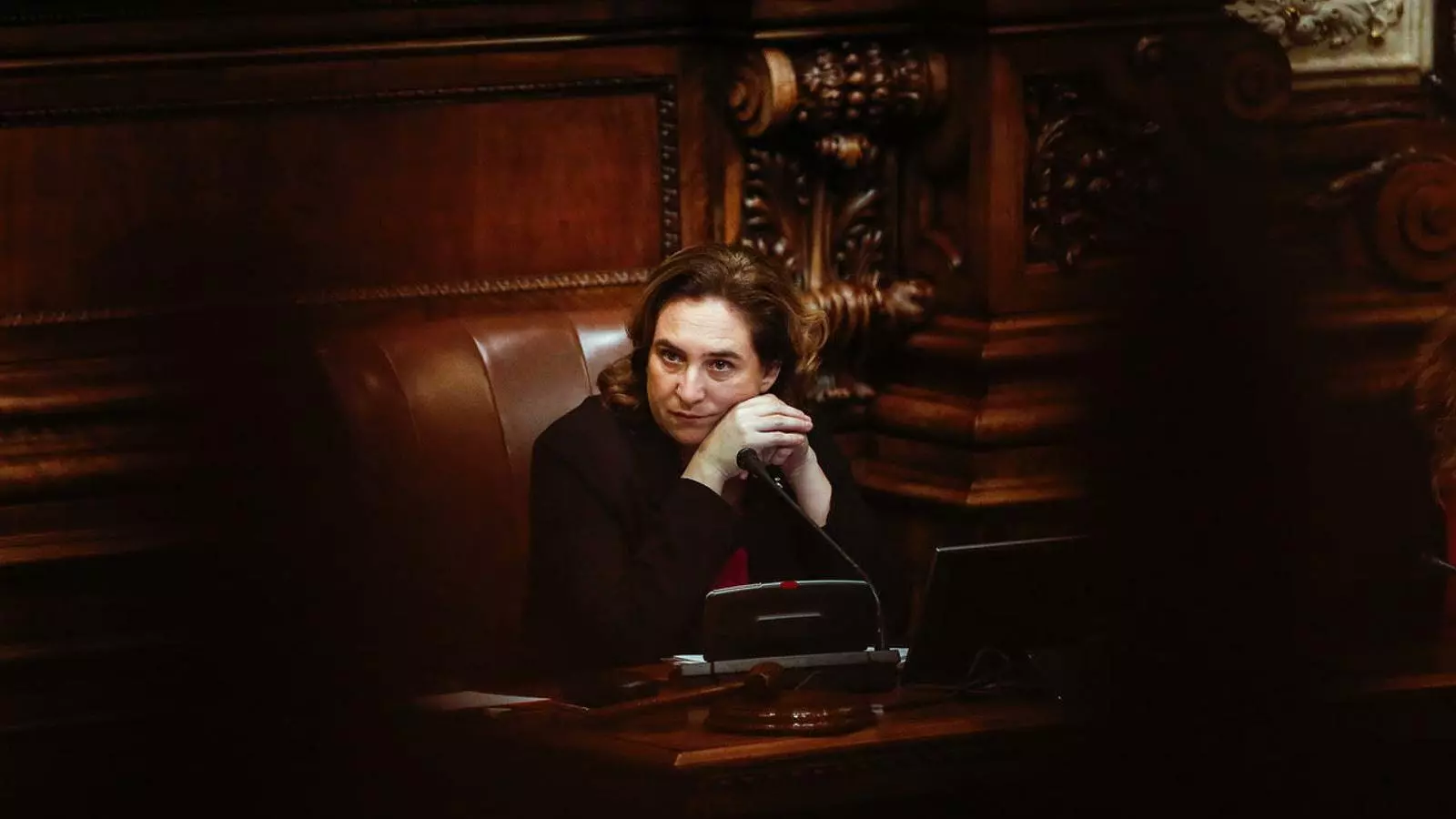 Ada Colau, al ple/ CÈLIA ATSET