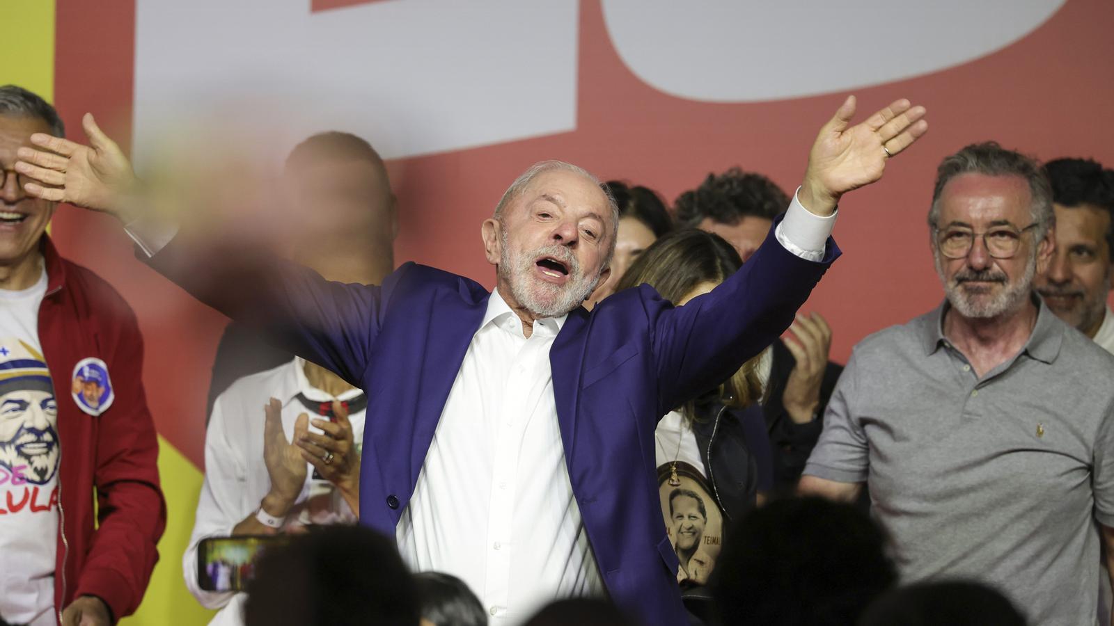 Lula Da Silva during the election night