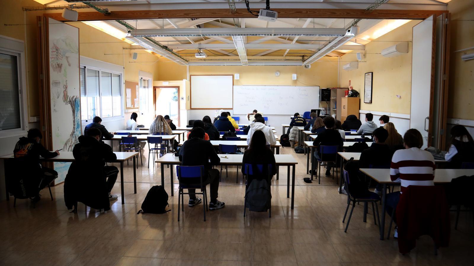 Students at a center in the islands.