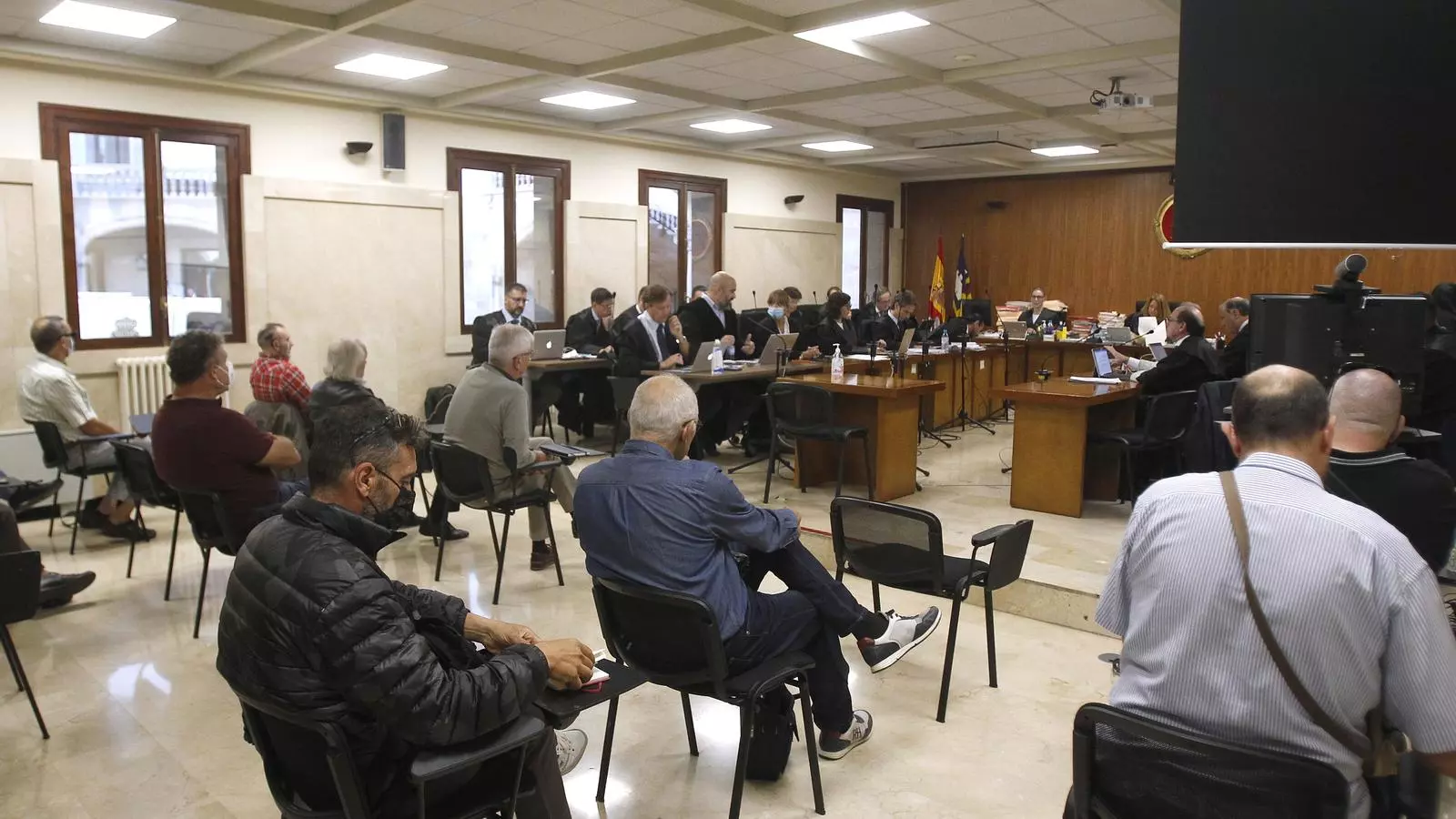 Imatge de la Secció Primera de l'Audiència de Palma on es celebra el judici del cas Cursach, aquest dilluns.