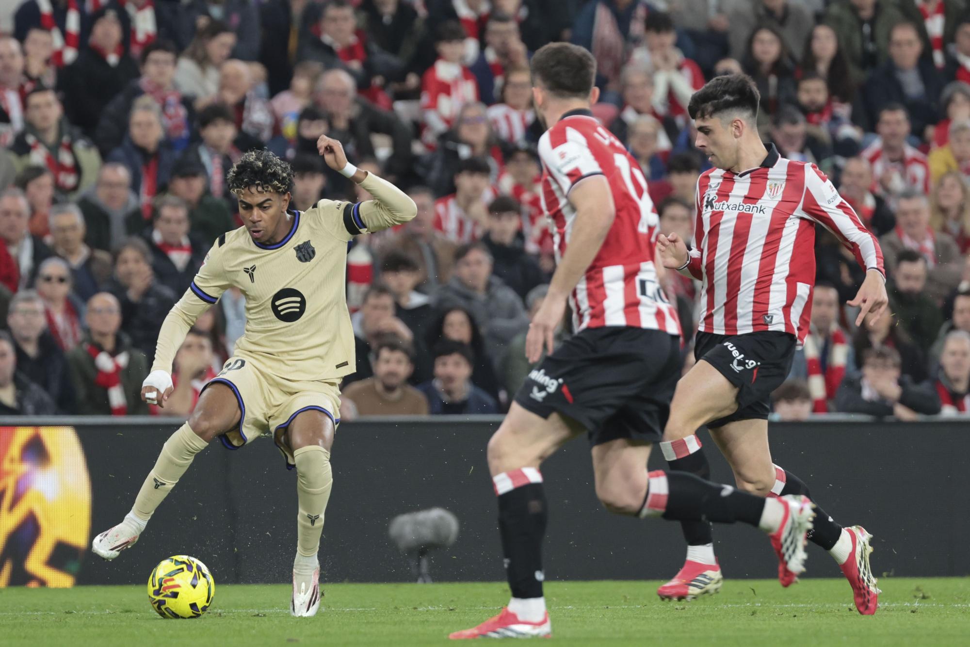 Lamine Yamal va desencallar el Barça a San Mamés