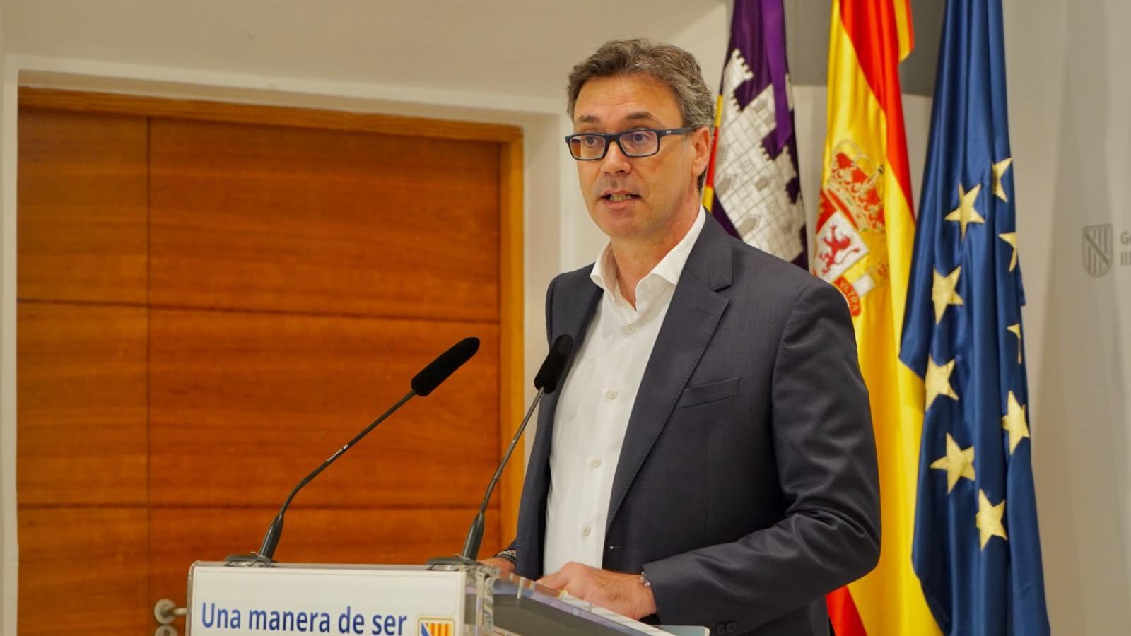 Der Regierungssprecher, Antoni Costa, am Freitag im Consolat de Mar.