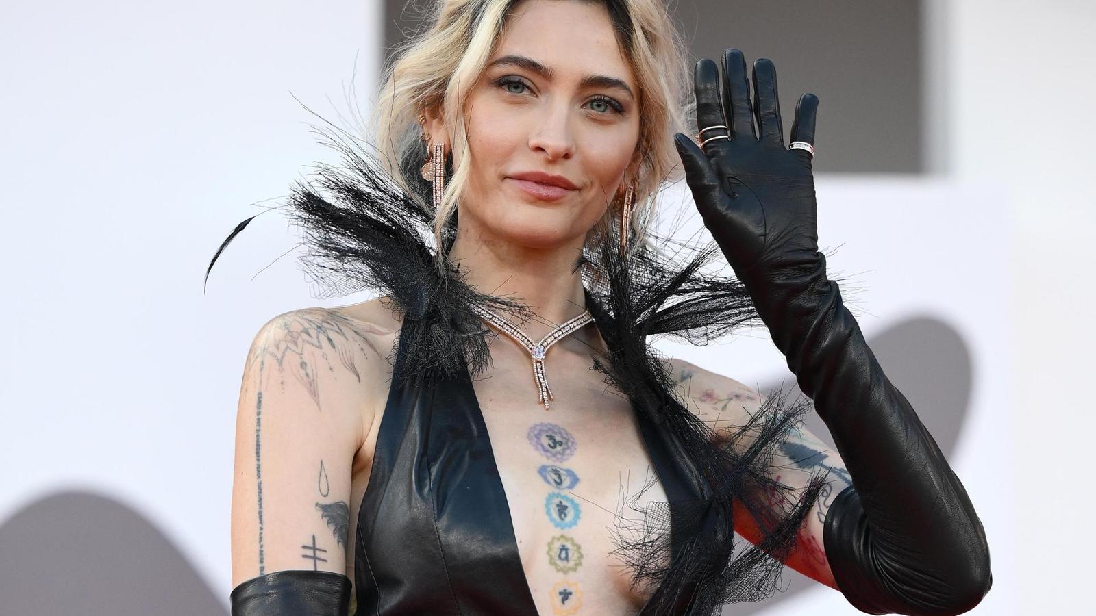 Paris Jackson at the screening of "Frankenstein" during the 82nd Venice International Film Festival.