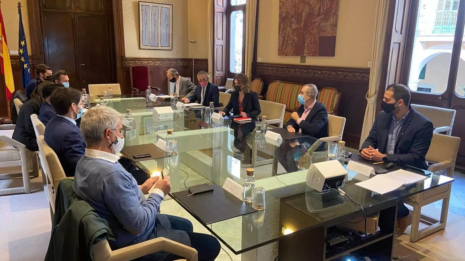 Reunió entre el Govern balear i el president de la Comissió de Desenvolupament Regional del Parlament Europeu