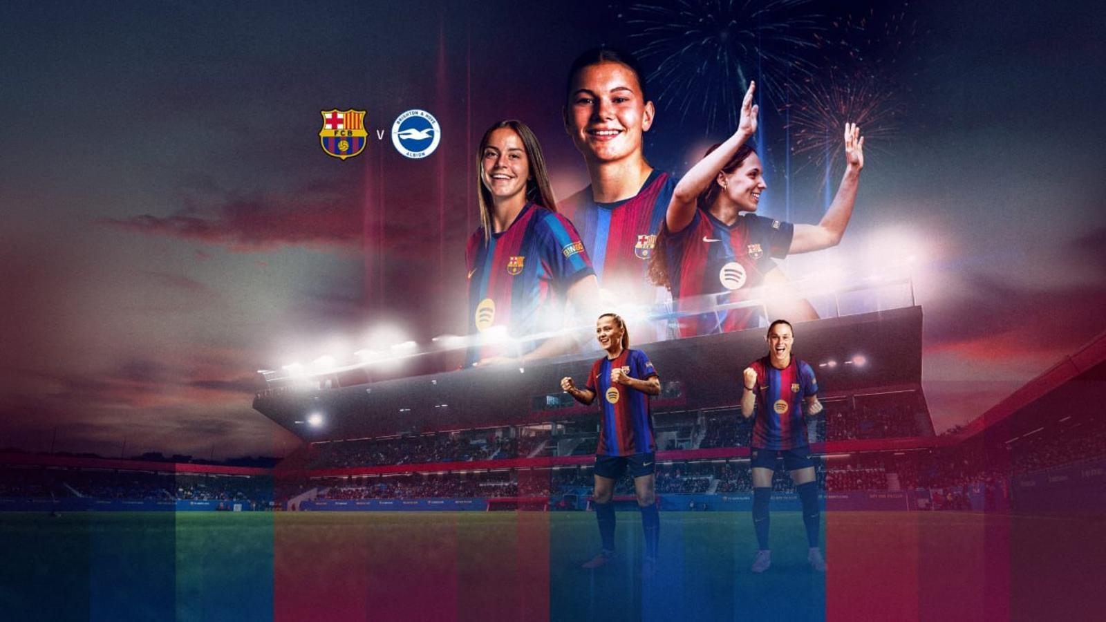 Cartel de presentación del Trofeo Joan Gamper femenino 2026