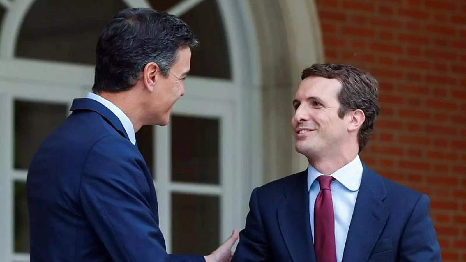 Pedro Sánchez i Pablo Casado, a la Moncloa / EFE