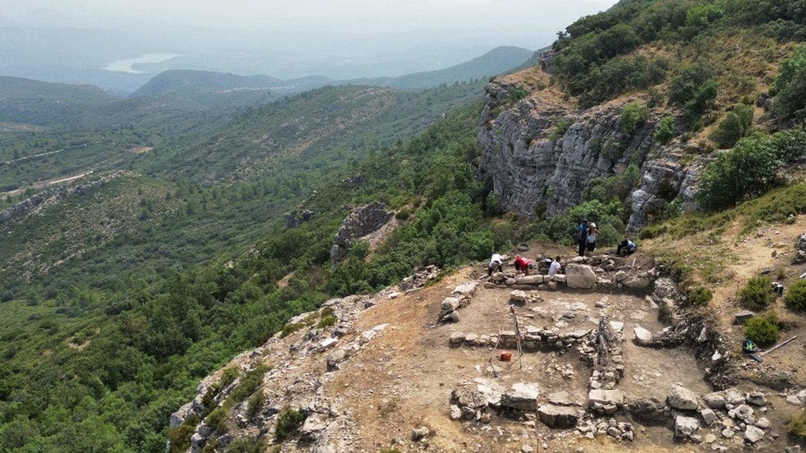 Drone view of this year's archaeological works in sector 7 of the Pic dels Alls site