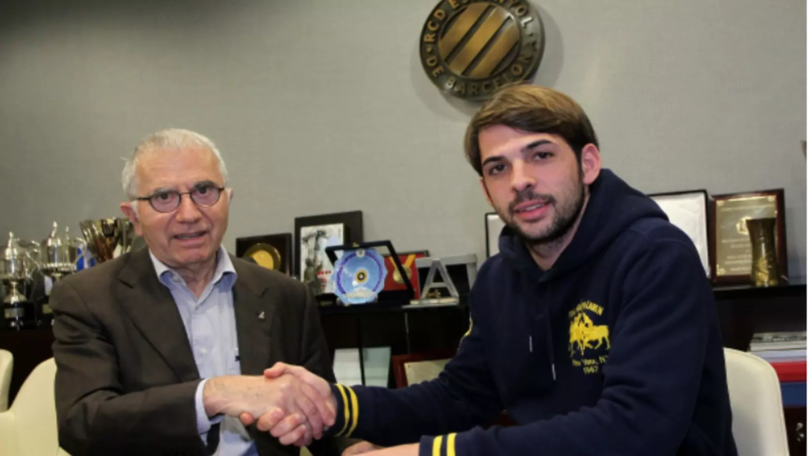 El president Ramon Condal i Víctor Sánchez