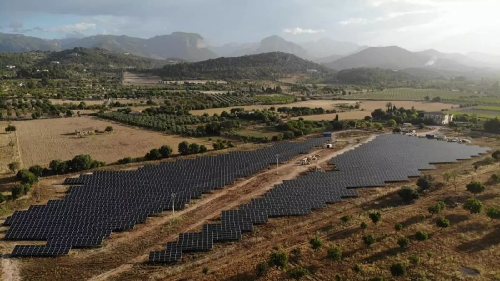 El parc solar de de Son Corcó, a Consell.