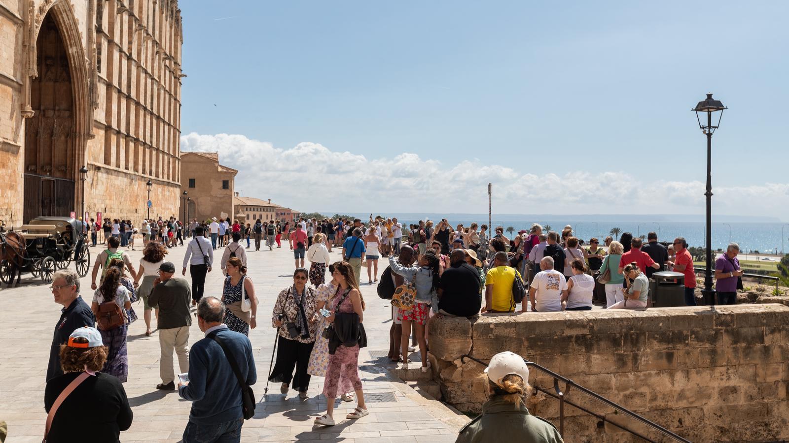 Turistas a Palma.