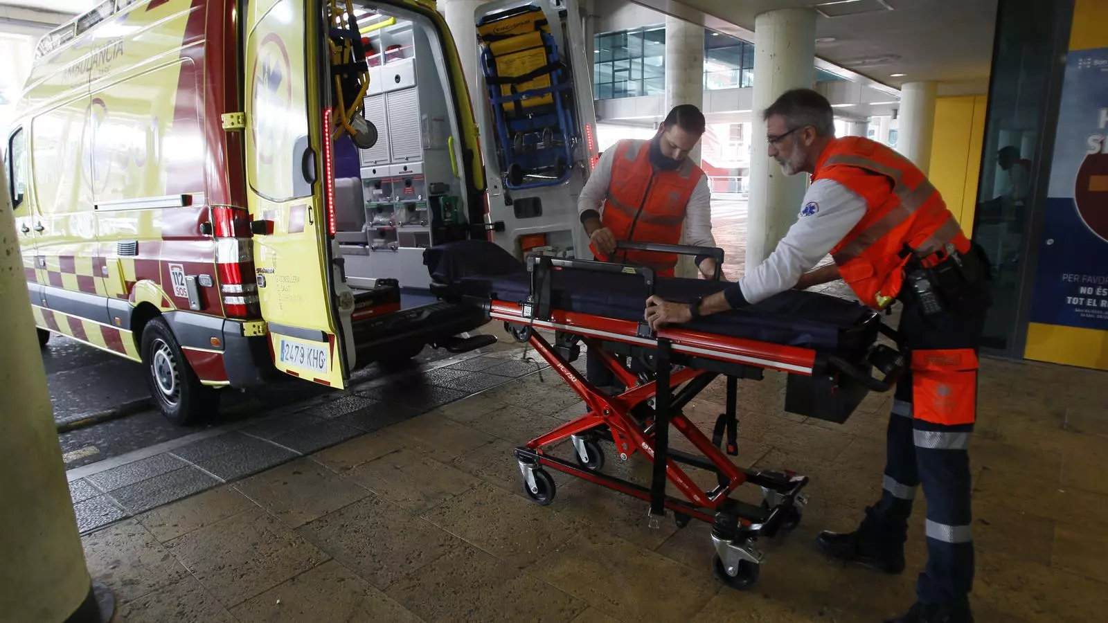 Una ambulància en una imatge d'arxiu