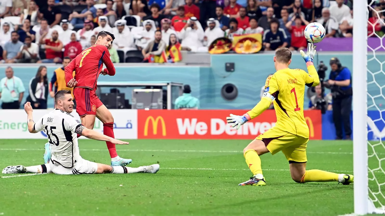 Álvaro Morata, autor del gol d'Espanya contra Alemanya