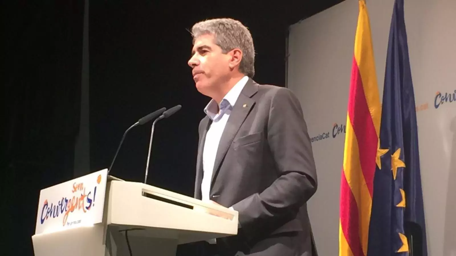 Francesc Homs, en un moment de la seva intervenció / ARA
