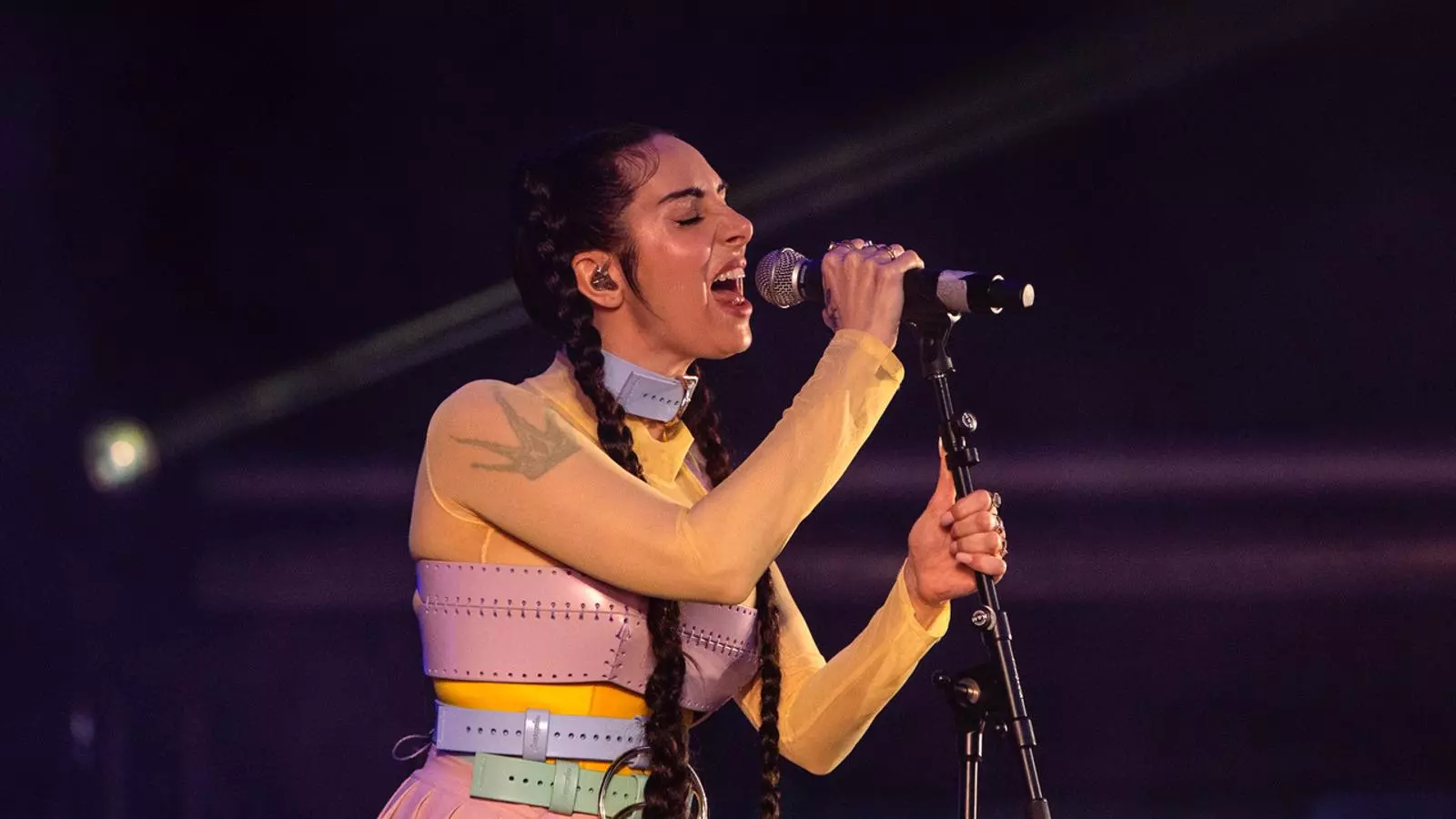 Mala Rodríguez durant el concert al Parc del Fòrum