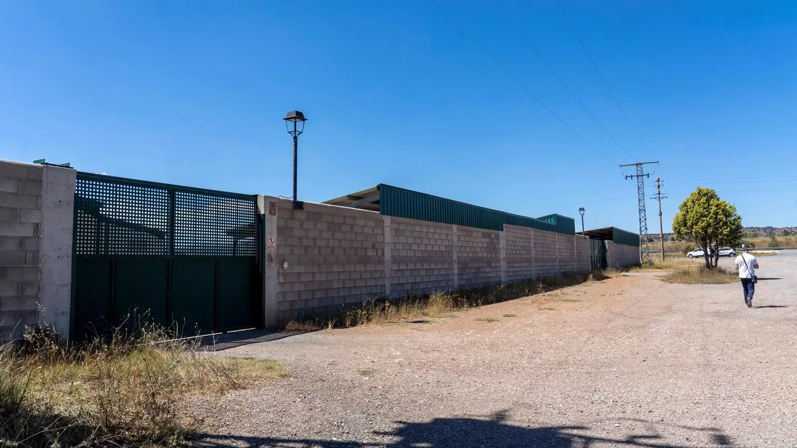 Exterior de la granja de la Pobla de Valverde (Terol) on se sacrificaran els visons