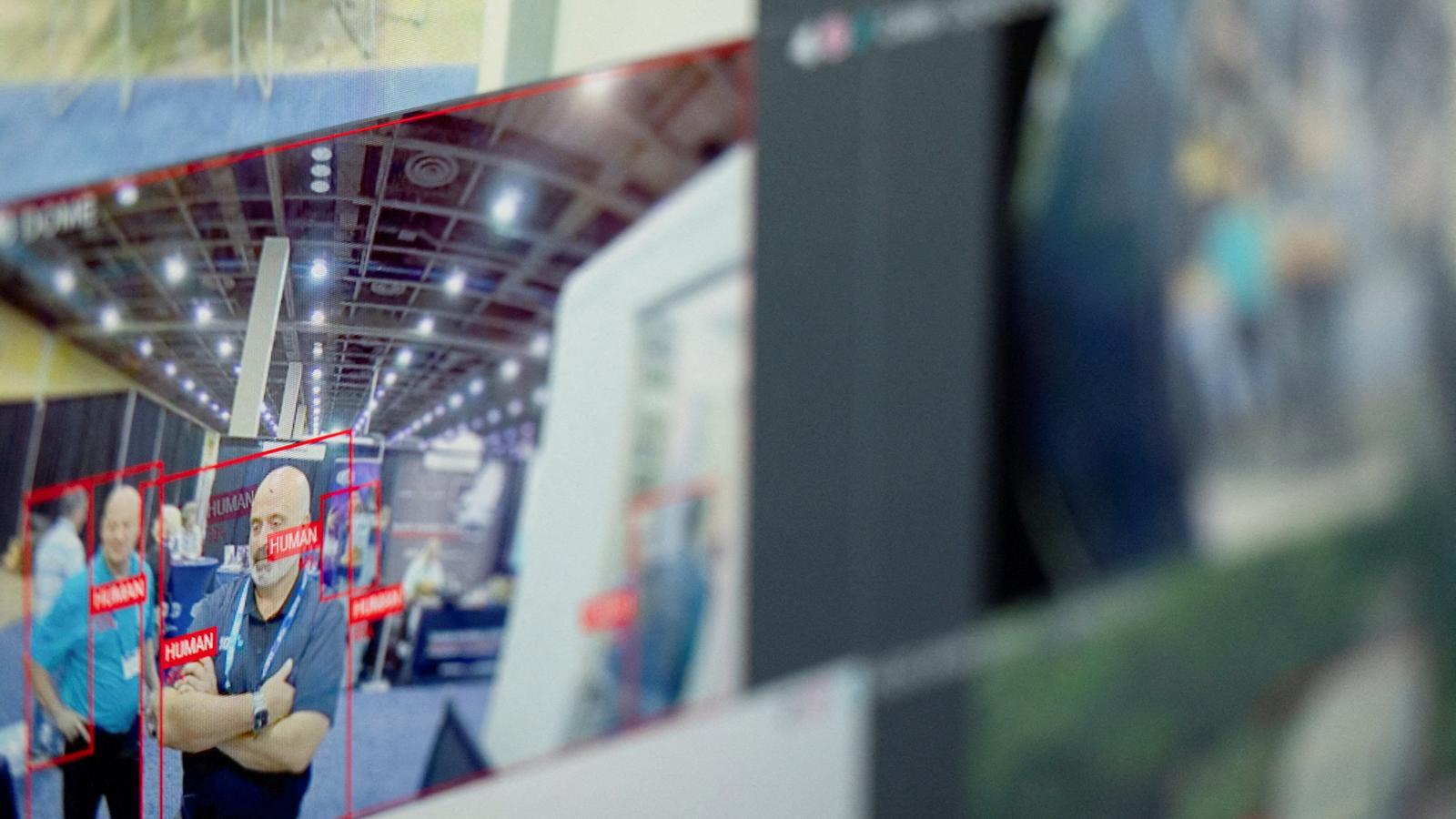 A demonstration by PureTech Systems, which uses AI to identify people in surveillance videos, in Phoenix, Arizona, USA, on May 5, 2026.