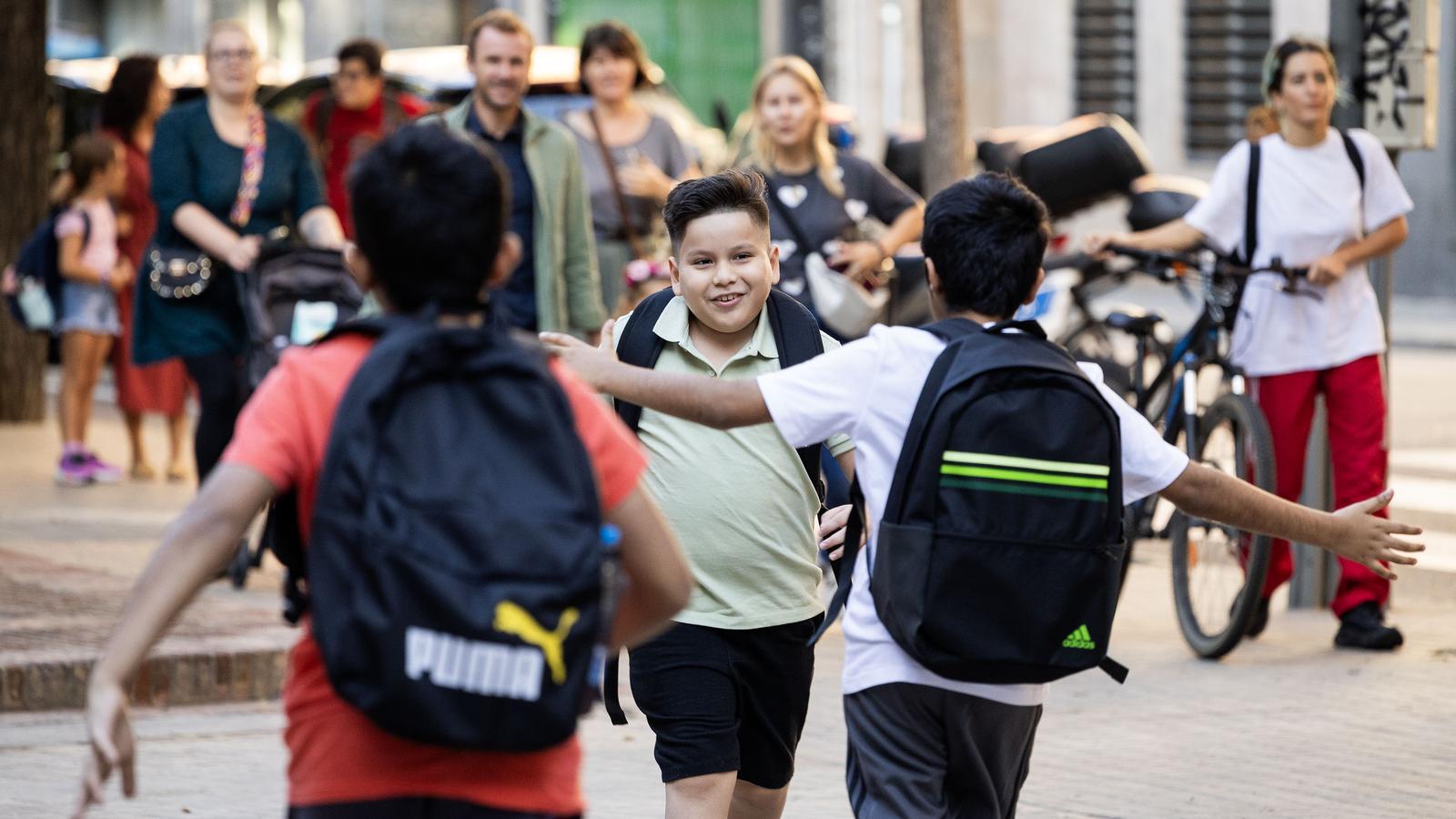 First day of the 2024 school year at the Arts School in Bartri de Sants, Barcelona.