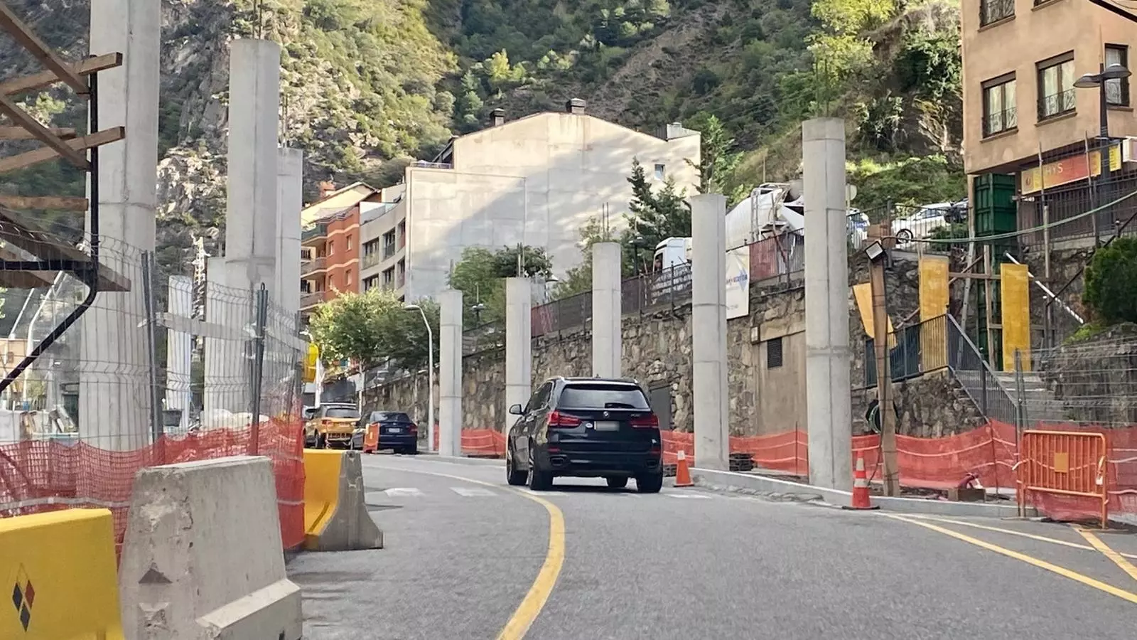 L'estat actual de les obres a la zona de les Arades de Sant Julià.