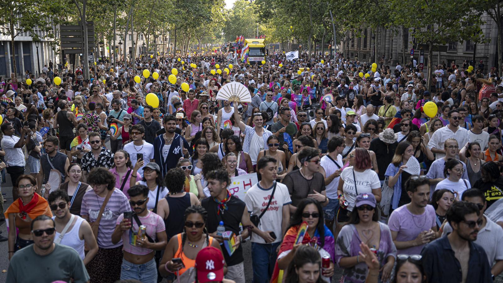 The large unified Pride demonstration in Barcelona