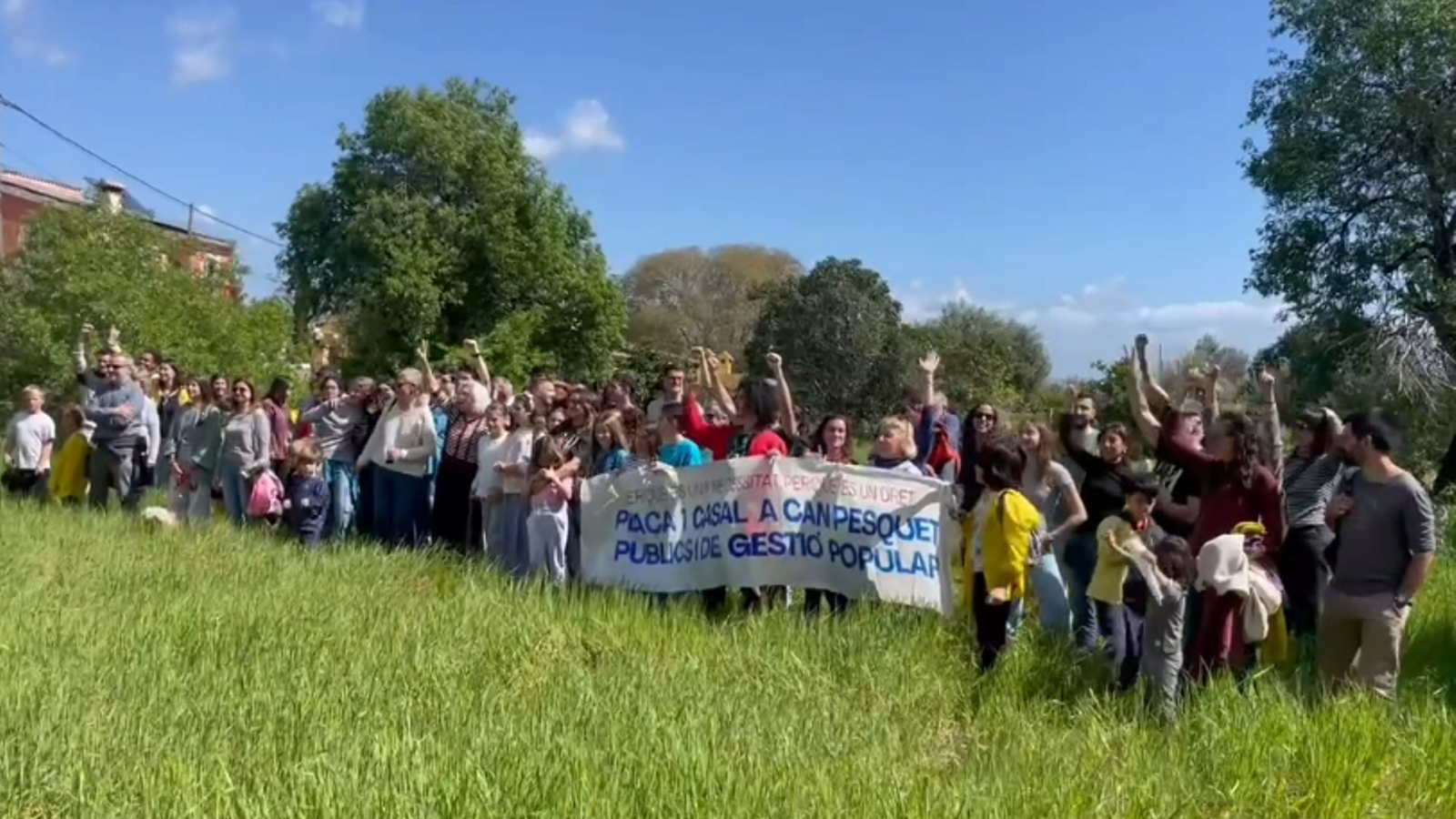 Protest der Nachbarn von Son Sardina in Can Pesquet