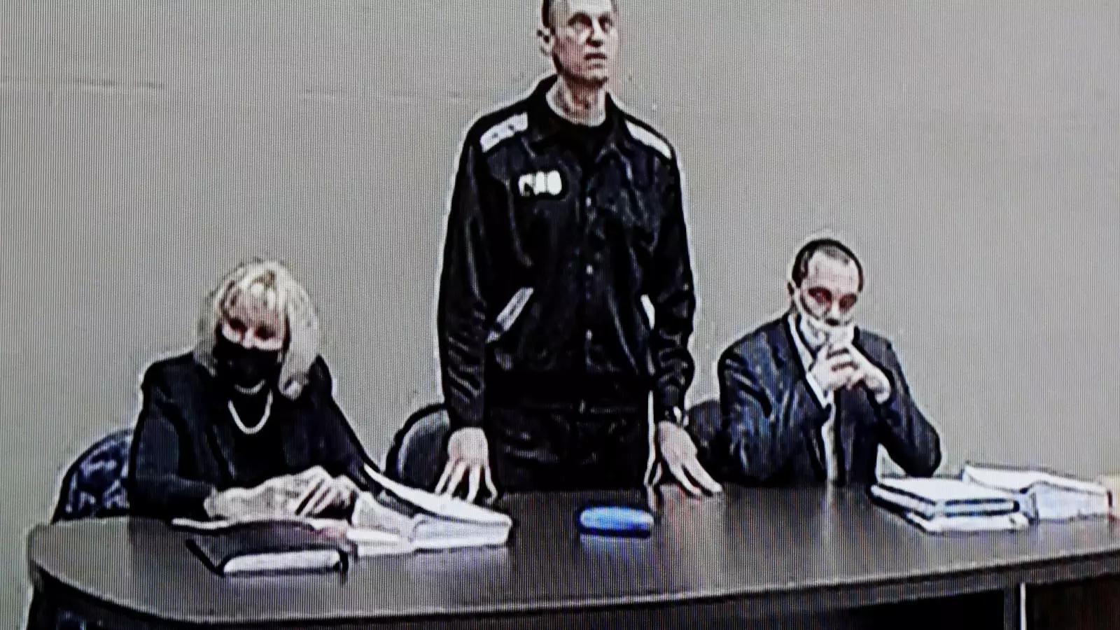 L'opositor rus Aleksei Navalni, jutjat a la presó de Pokrov.