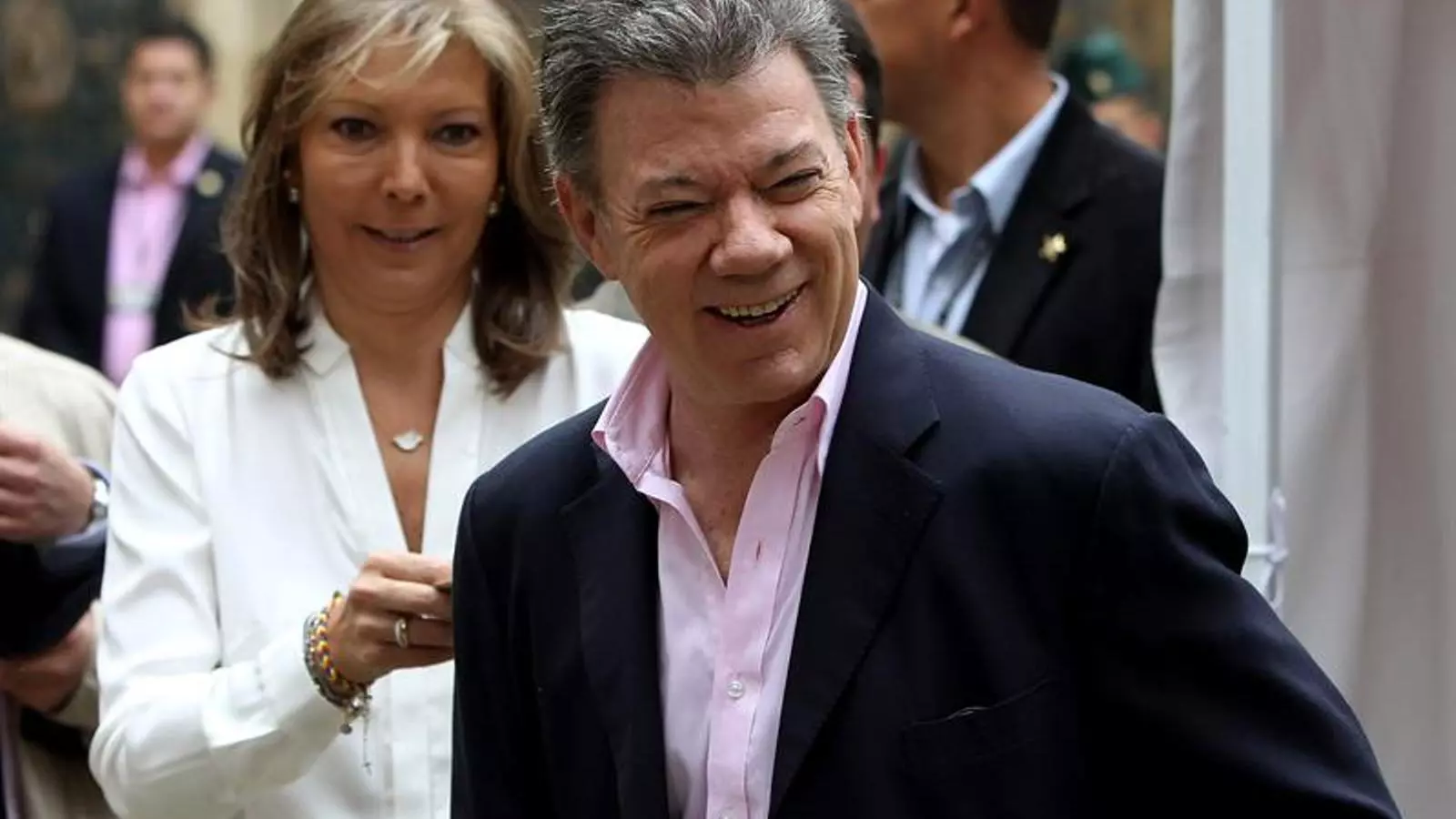 El president de Colòmbia, Juan Manuel Santos, després de votar aquest diumenge / EFE