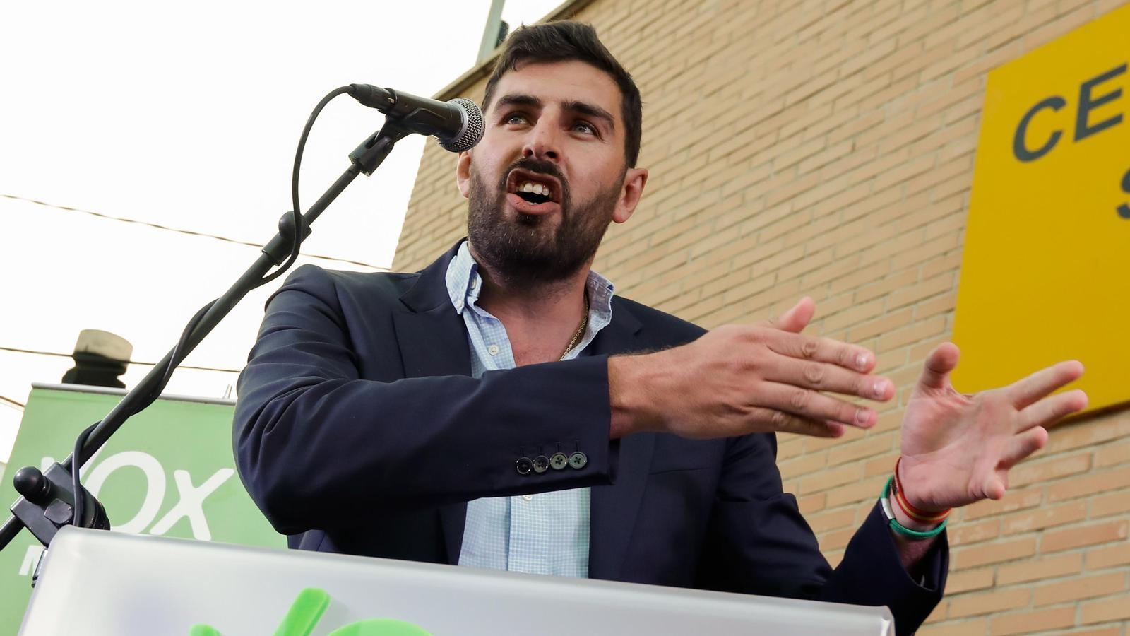 José Ángel Antelo, durante un acto de Vox