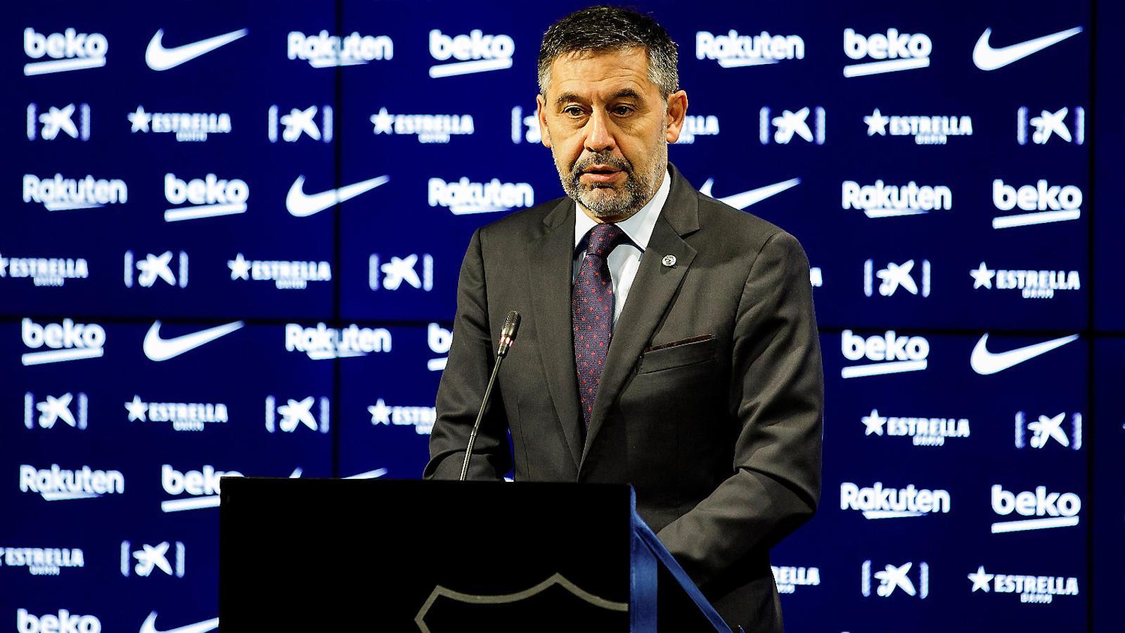 Bartomeu en una de les seves últimes compareixences.