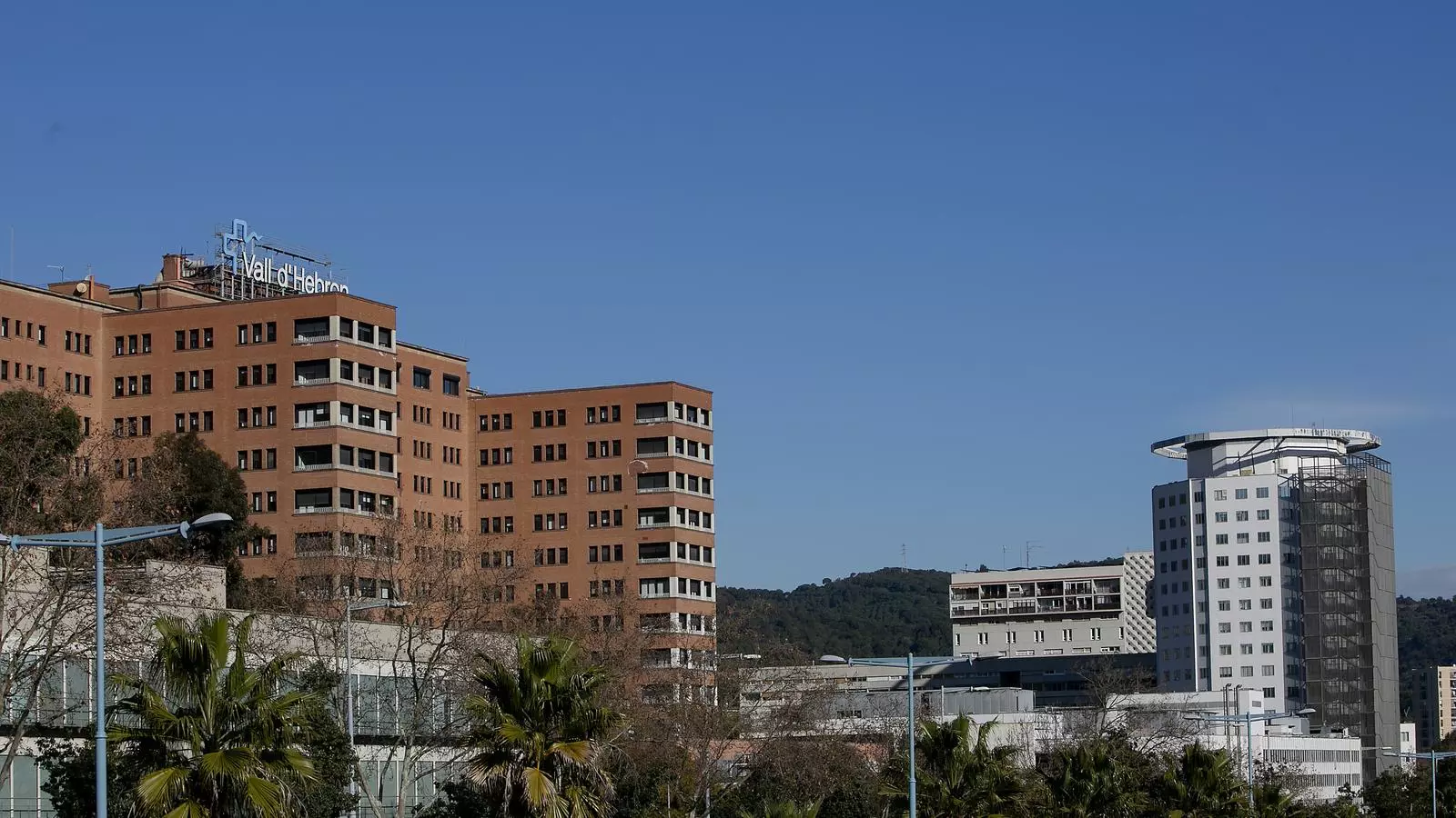 Vista del complex sanitari de la Vall d'Hebron