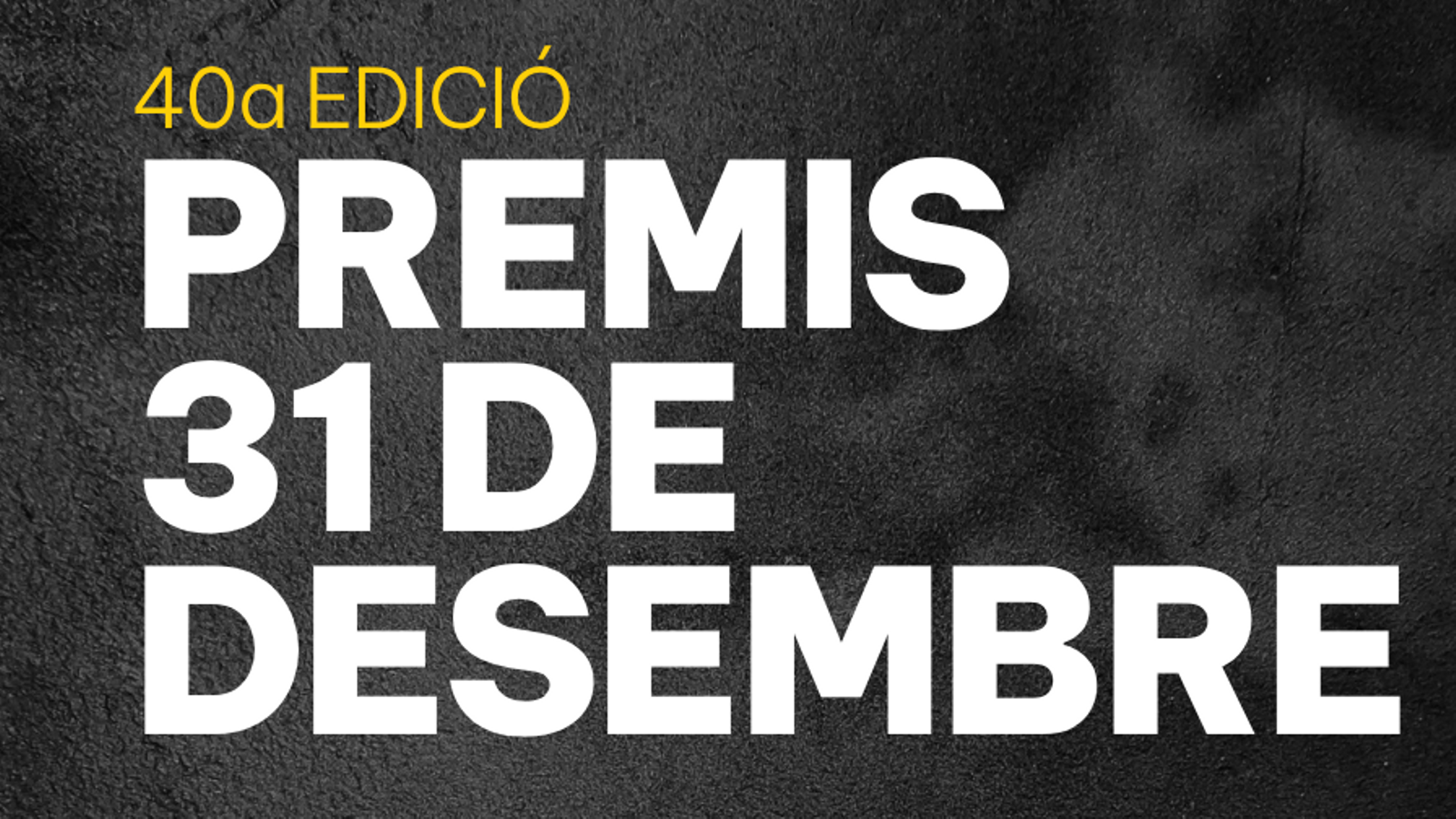 Cartel de los premios.