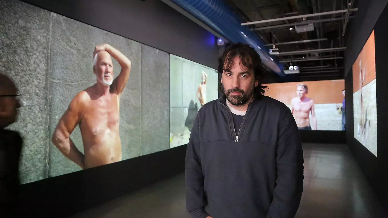 Isaki Lacuesta al Centre Pompidou, que li està dedicant aquests dies una gran retrospectiva.
