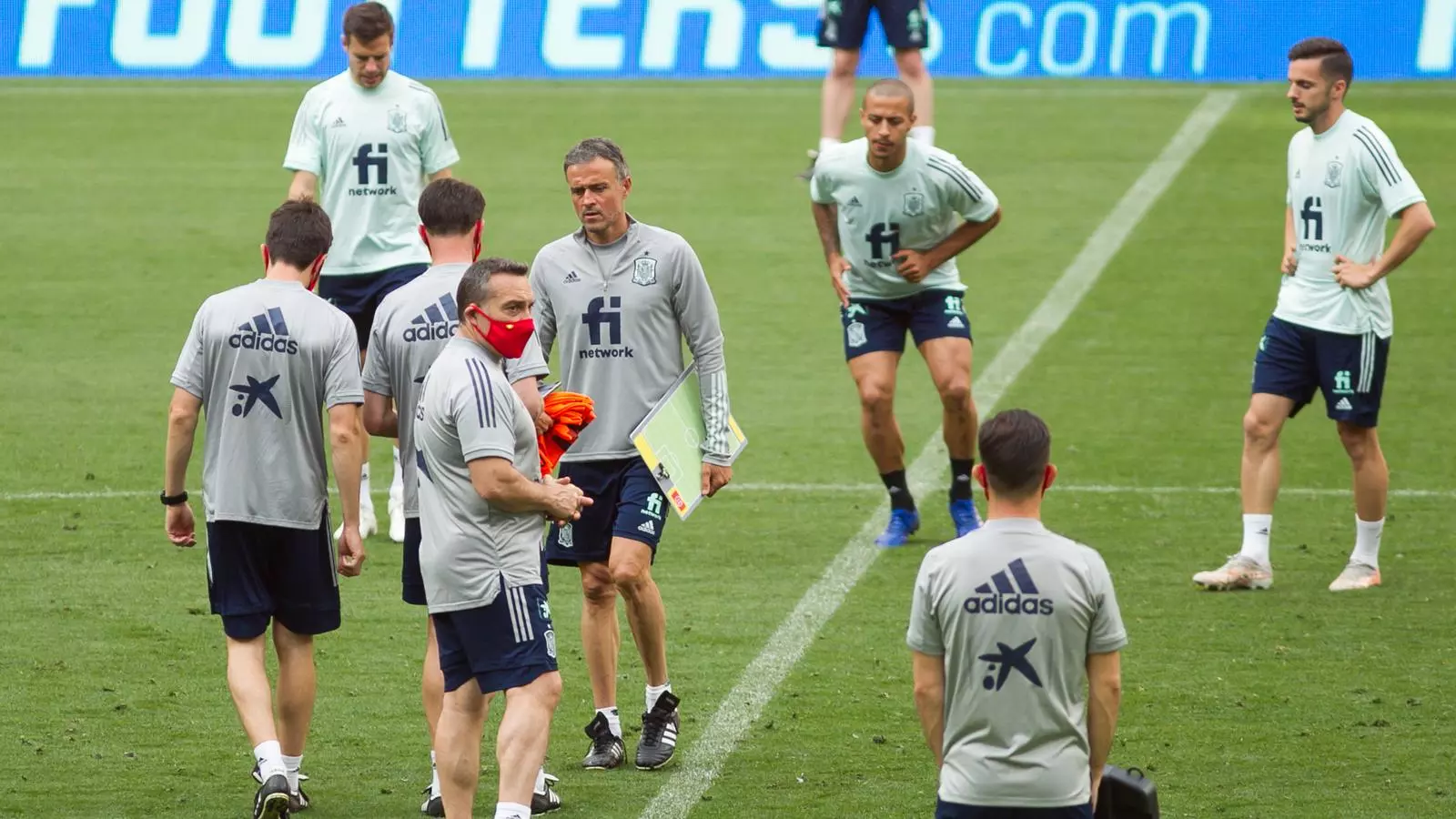Entrenament de la selecció espanyola