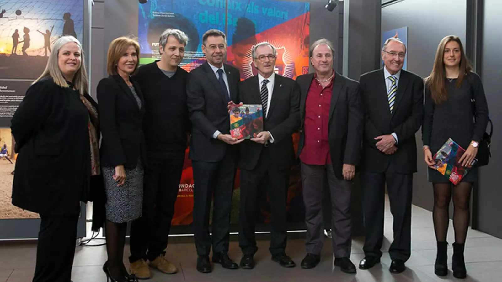 El Barça ha presentat el llibre i l'exposició del projecte Futbolnet / GERMAN PARGA / FCB