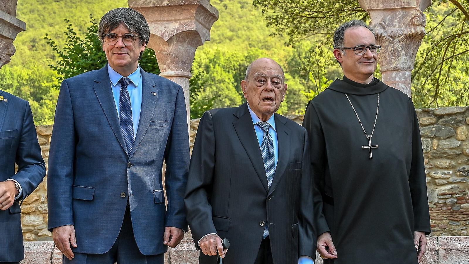 Los expresidentes Pujol y Puigdemont.