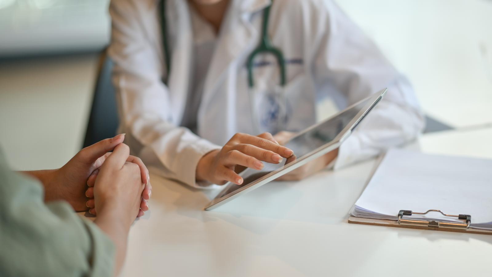 A doctor and a patient in a consultation
