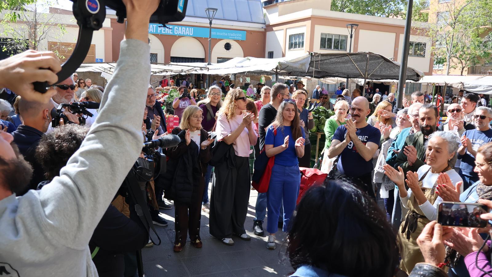 The concentration this Monday in the Pere Garau market of Palma