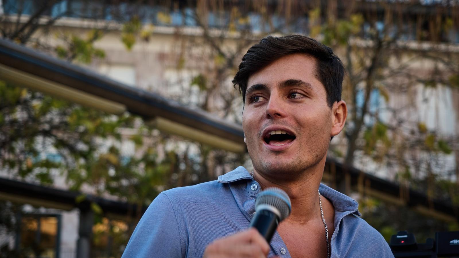 Vito Quiles at an event at Yamaguchi Park in Pamplona last October 15th