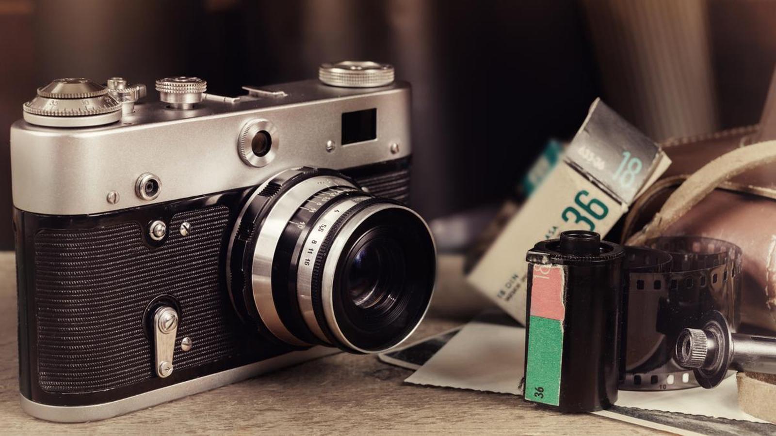 Old rear camera with photo rolls
