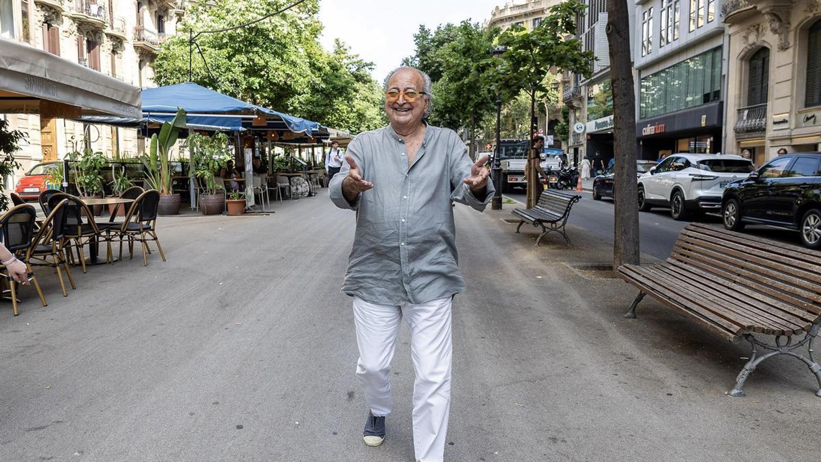 Leslie de Los Sírex en la Rambla de Catalunya este verano.