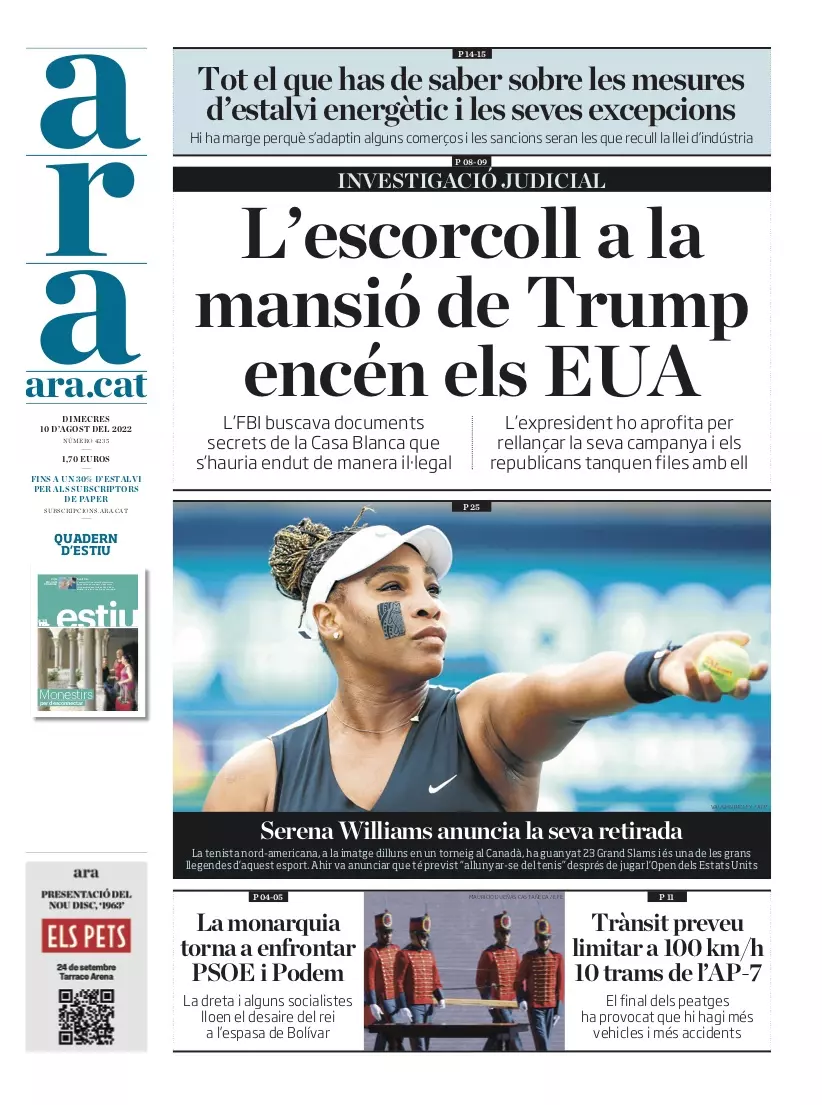 portada ara 10/08/22