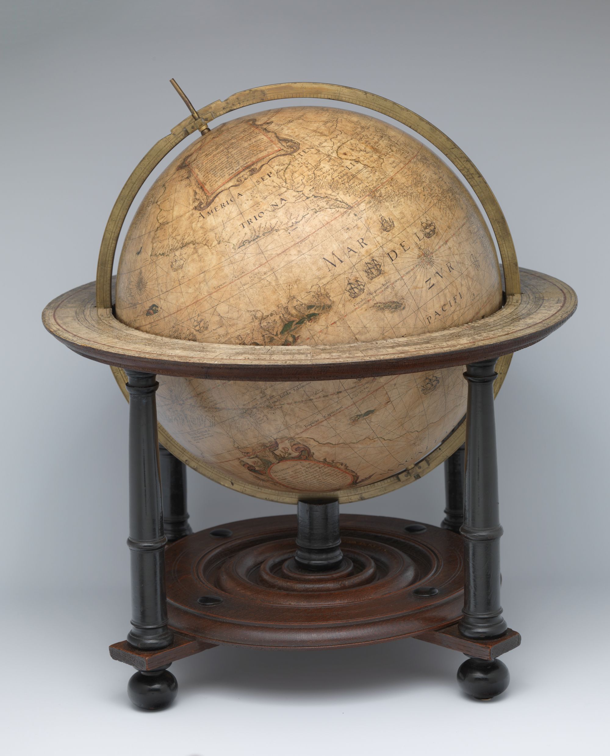 Globus terraqui exposat al Museu Prinsenhof de Delft