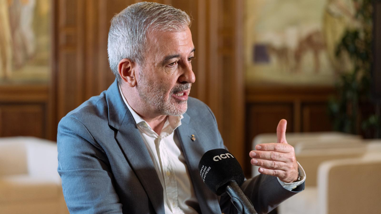 The mayor of Barcelona, Jaume Collboni