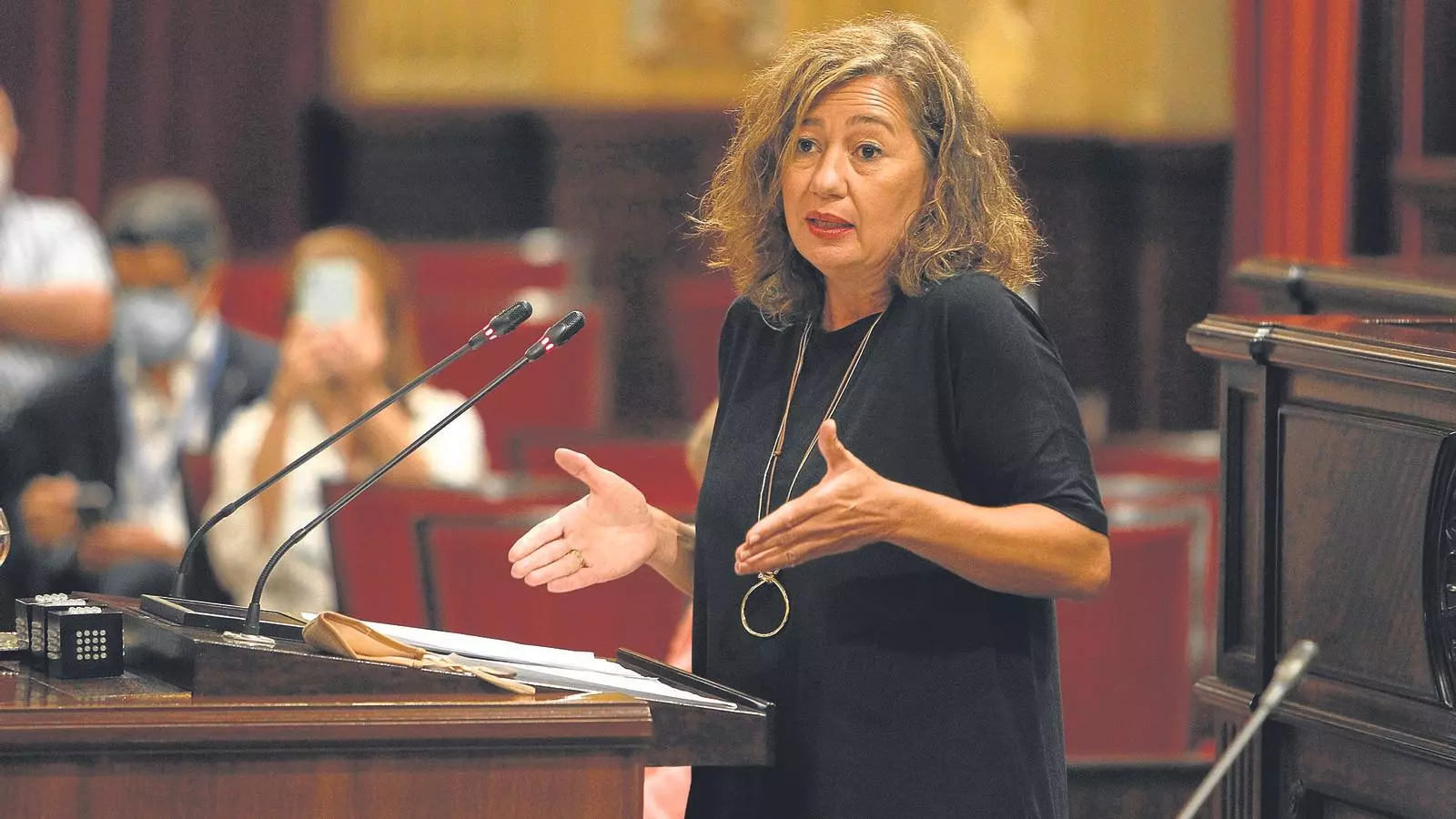 Francina Armengol durant el Debat de Política General