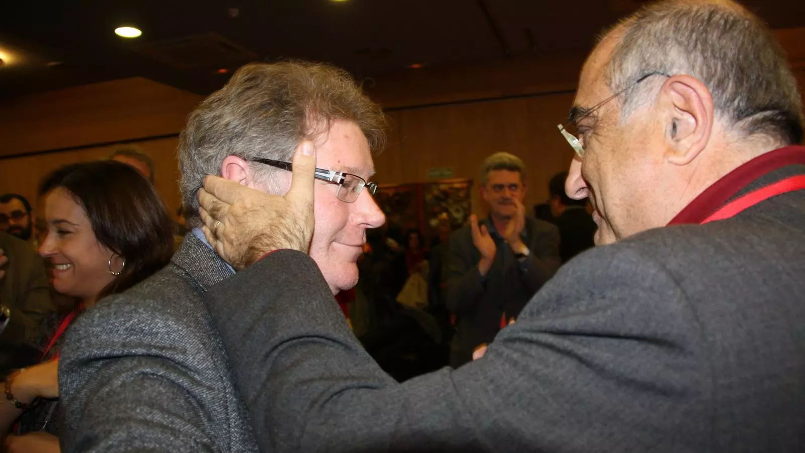 El primer secretari dels socialistes gironins, Juli Fernàndez i l'exalcalde de Girona i president de la federació gironina del PSC, Joaquim Nadal / ACN