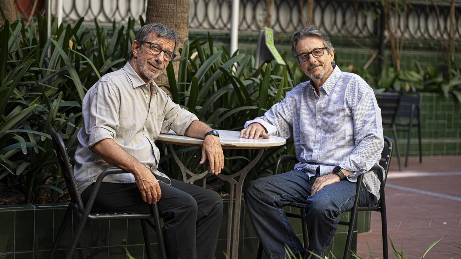 Actors Ramon Madaula and Jordi Boixaderas.