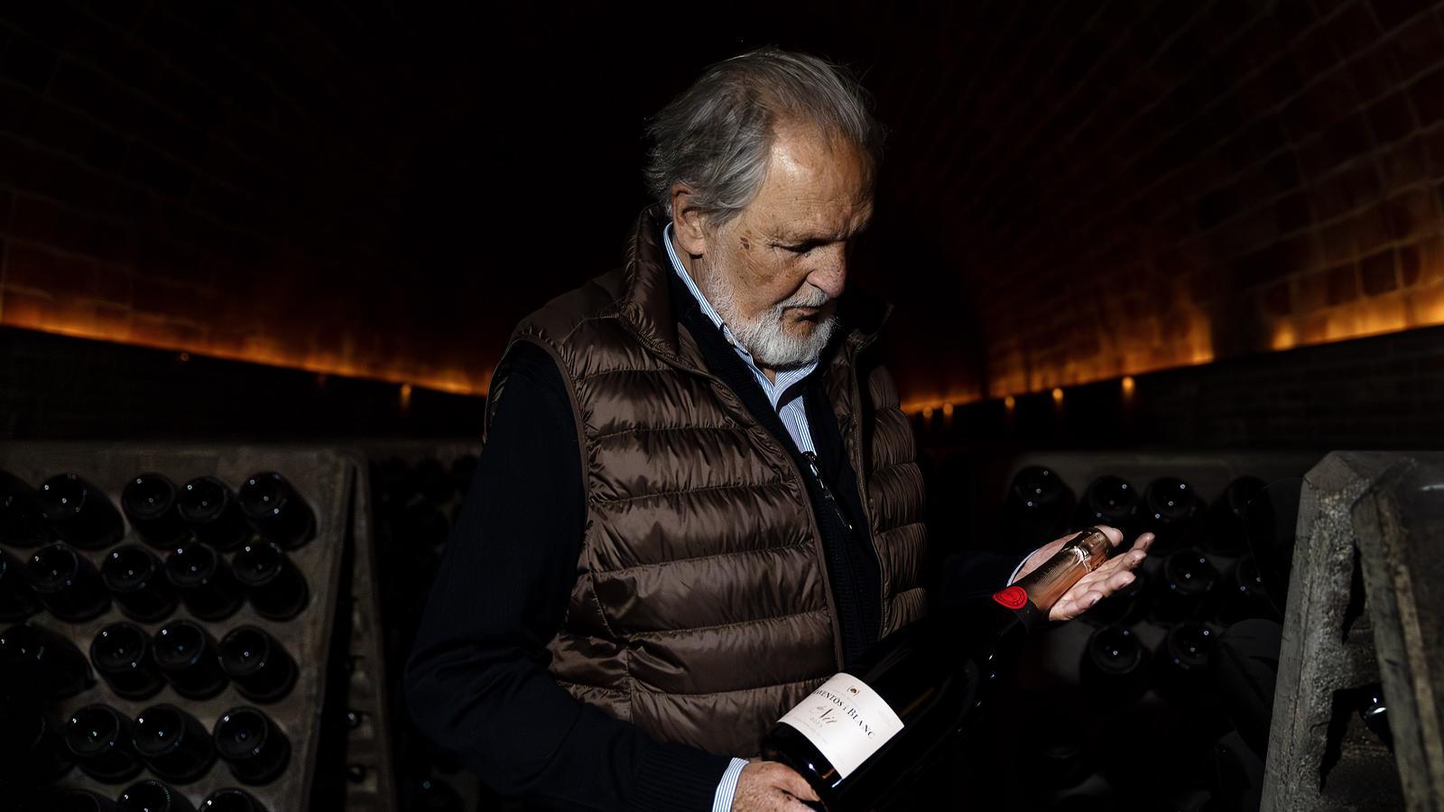Manuel Raventós i Negre, at the Raventós i Blanc winery, in Sant Sadurní d'Anoia