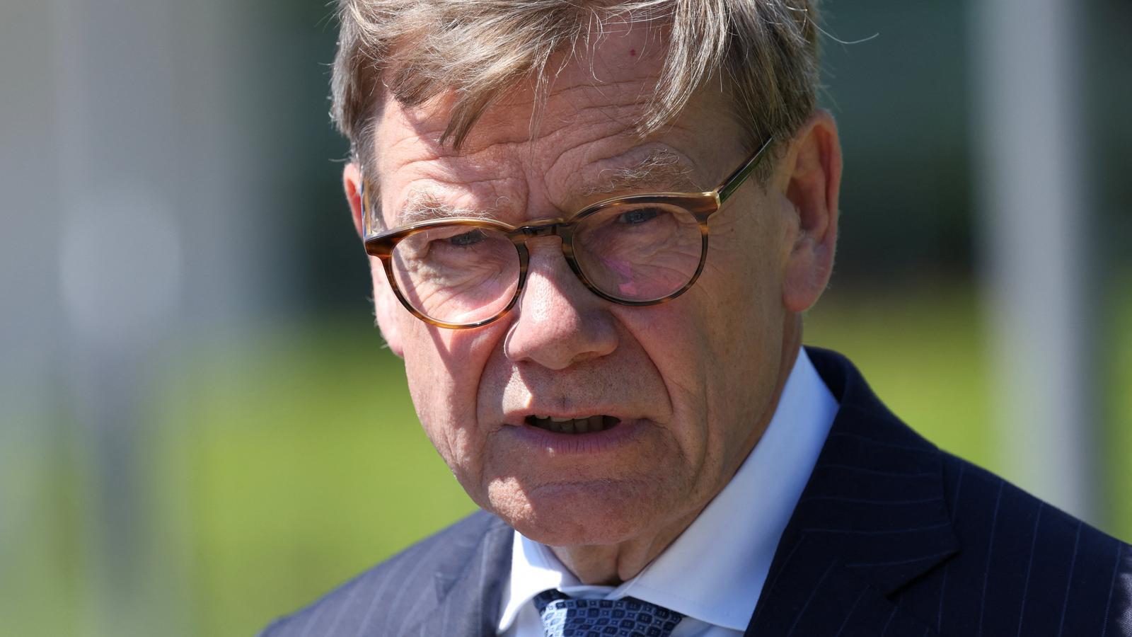 The German Minister of Foreign Affairs, Johann Wadephul, at the UN in New York.