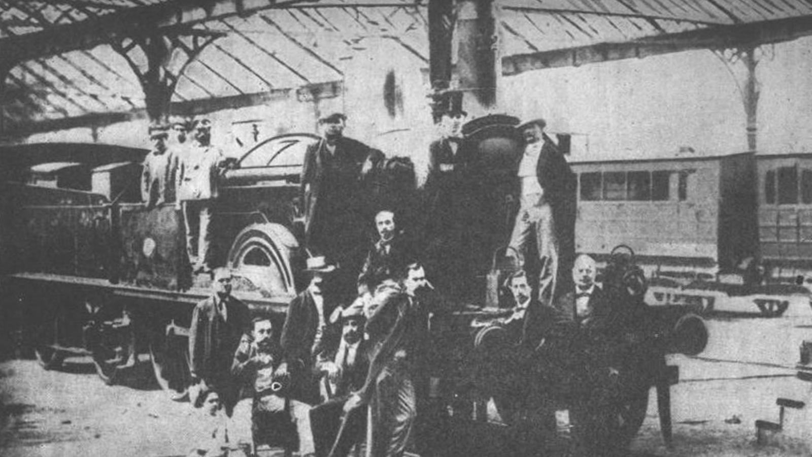 Primera locomotora de Barcelona a Mataró, el 1848